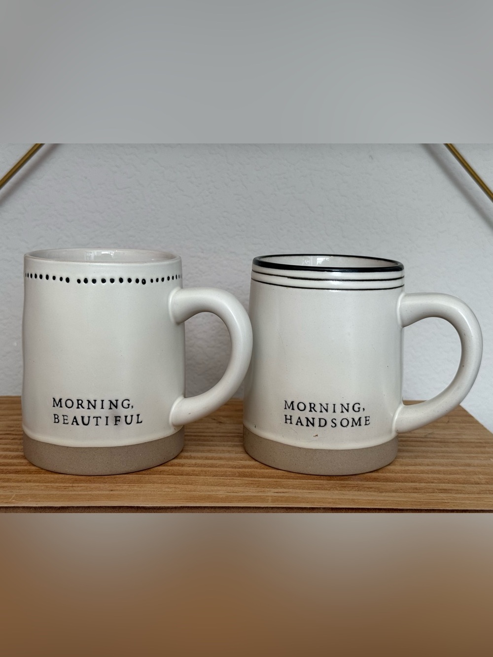Hearth & Hand Magnolia Morning Beautiful Handsome Mug Set Stoneware